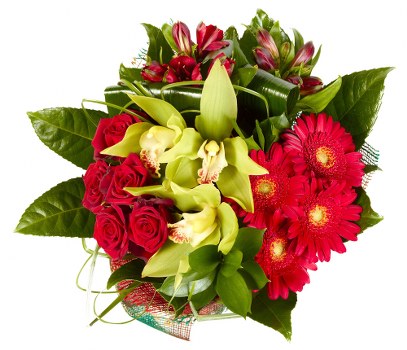 Beautifully arranged flowers ready for delivery