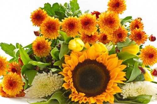 Elegant flowers arranged for corporate event
